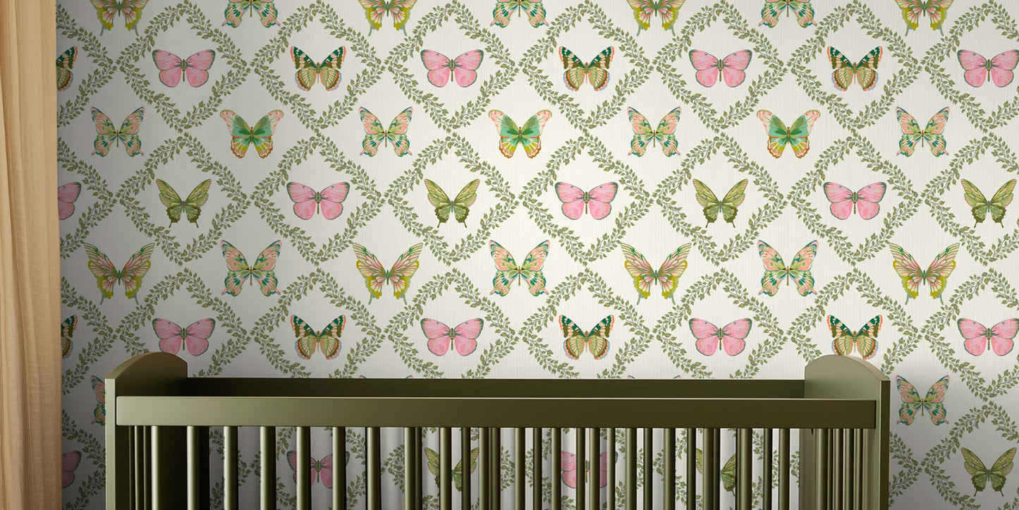 Animal print wallpaper with refined, playful motif