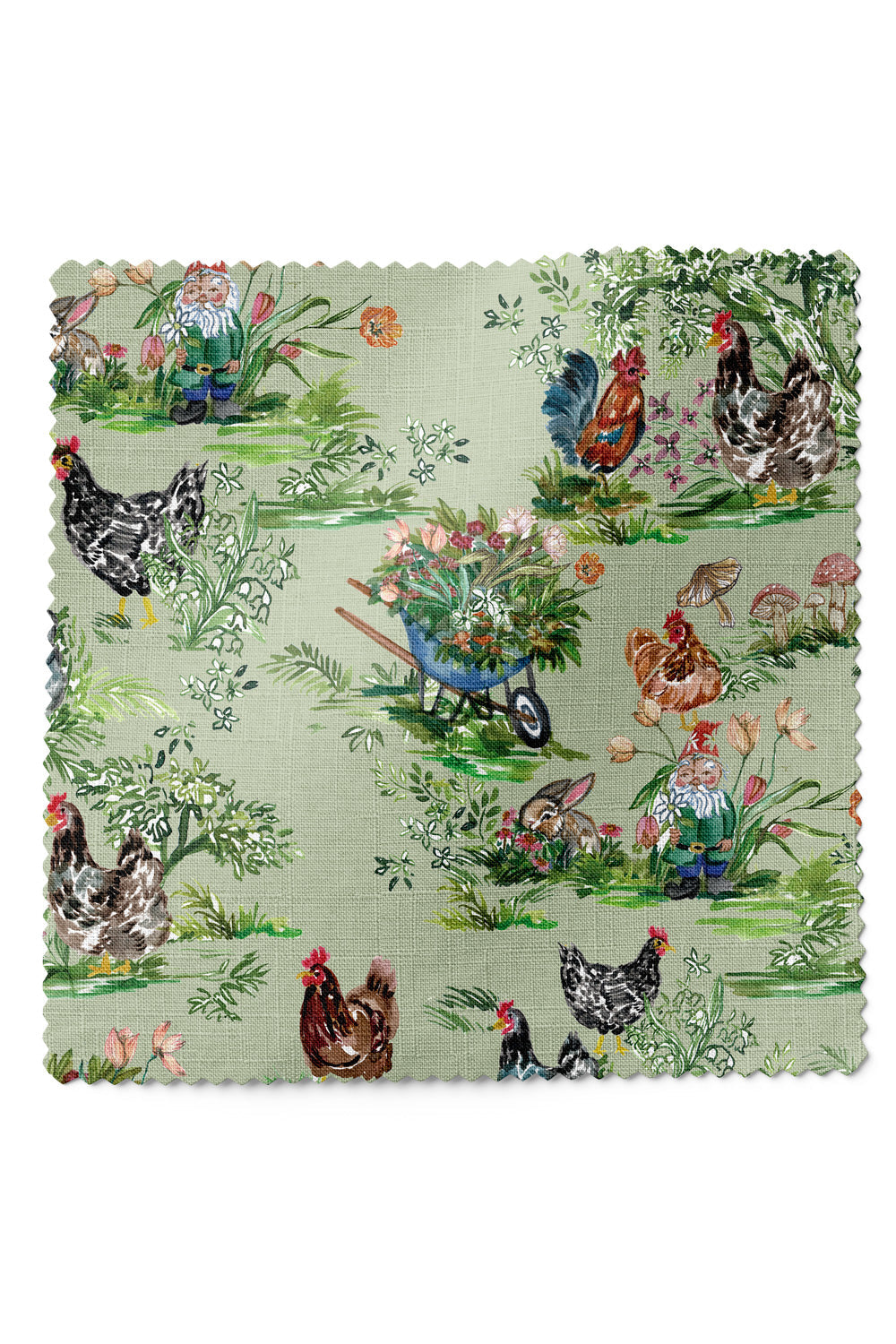 Animal print fabric upholstery with refined motif