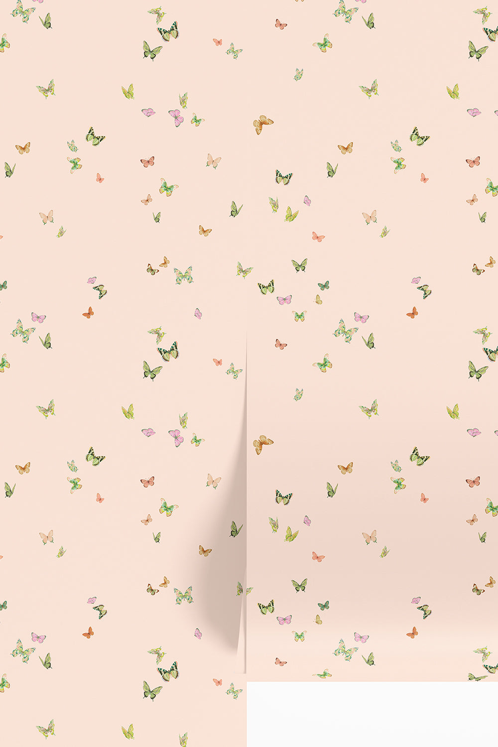 butterfly grove wallpaper, butterfly wallpaper, watercolor wallpaper, floral wallpaper, nature wallpaper, cottagecore wallpaper, girls room wallpaper, nursery wallpaper, English garden decor, butterfly wall covering, water and stain resistant 