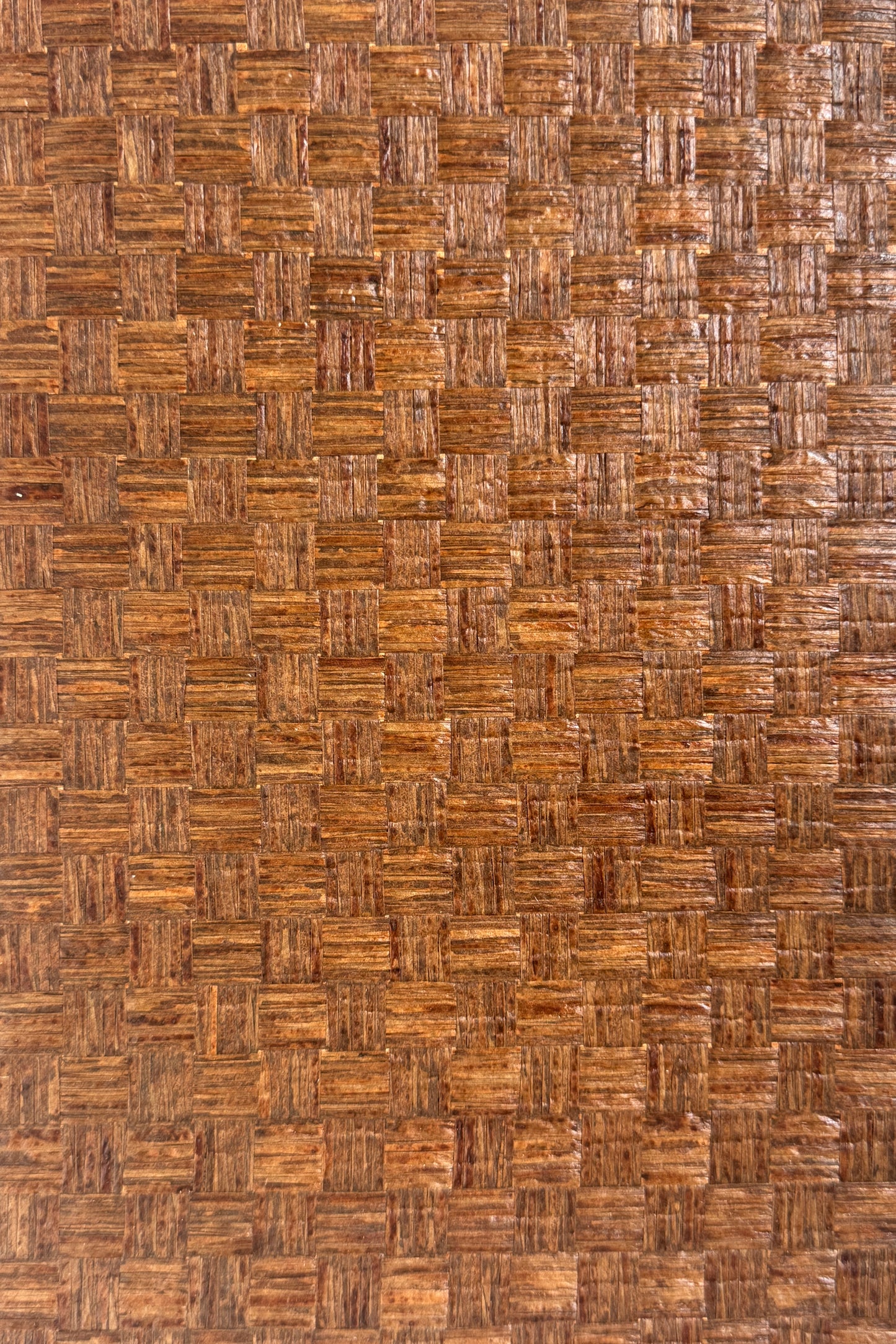 All-Natural Square Weave Paperweave Wallpaper – Eco-Friendly Dark Walnut brown color, eco-friendly wall-covering