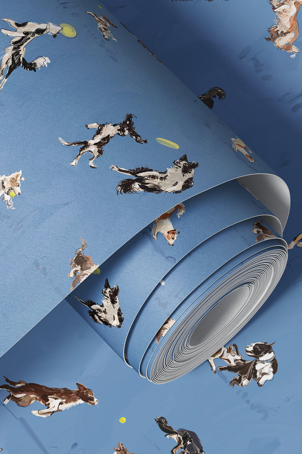 commercial dog wallpaper, dog spa wallpaper, washable dog wallcovering, vinyl pet boutique wallpaper, durable dog groomer wallpaper, dog daycare wallpaper, moisture resistant dog wallpaper, pet-friendly commercial wallpaper