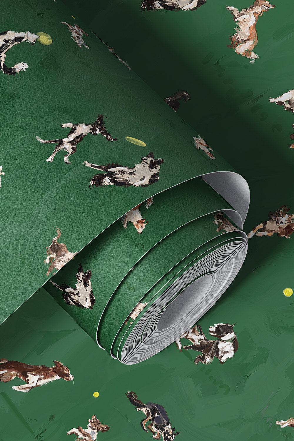 commercial dog wallpaper, dog spa wallpaper, washable dog wallcovering, vinyl pet boutique wallpaper, durable dog groomer wallpaper, dog daycare wallpaper, moisture resistant dog wallpaper, pet-friendly commercial wallpaper