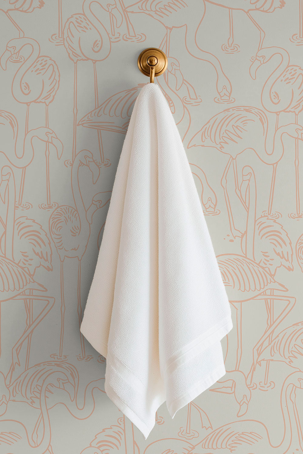 washable and moisture resistant tropical flamingo wallpaper, perfect for high traffic coastal beach homes in bathrooms, wet bars and kitchens