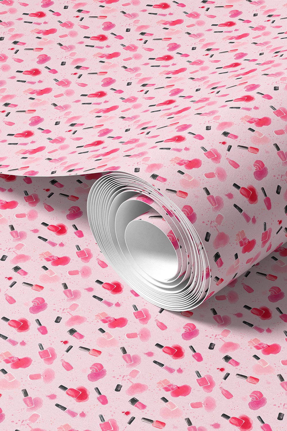 Freshly Lacquered
Nail Polish Performance Vinyl Wallpaper
Beauty Washable Wallpaper
Teen Bathroom Moisture Resistant Wallpaper
Vanity Wallpaper
Salon Wallpaper
Watercolor Wallpaper
Pink Wallpaper
Girls Room Wallpaper
Nail Studio Decor