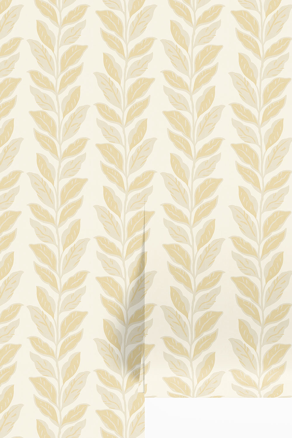 neutral cream garden leaf stripe wallpaper
hand painted leaf wallpaper
botanical stripe wallpaper
vine wallpaper design
modern botanical stripe
colorful botanical wallpaper
wallpaper for small spaces
wallpaper for entryway walls
stripe wallpaper with leaves
cheerful botanical wallpaper