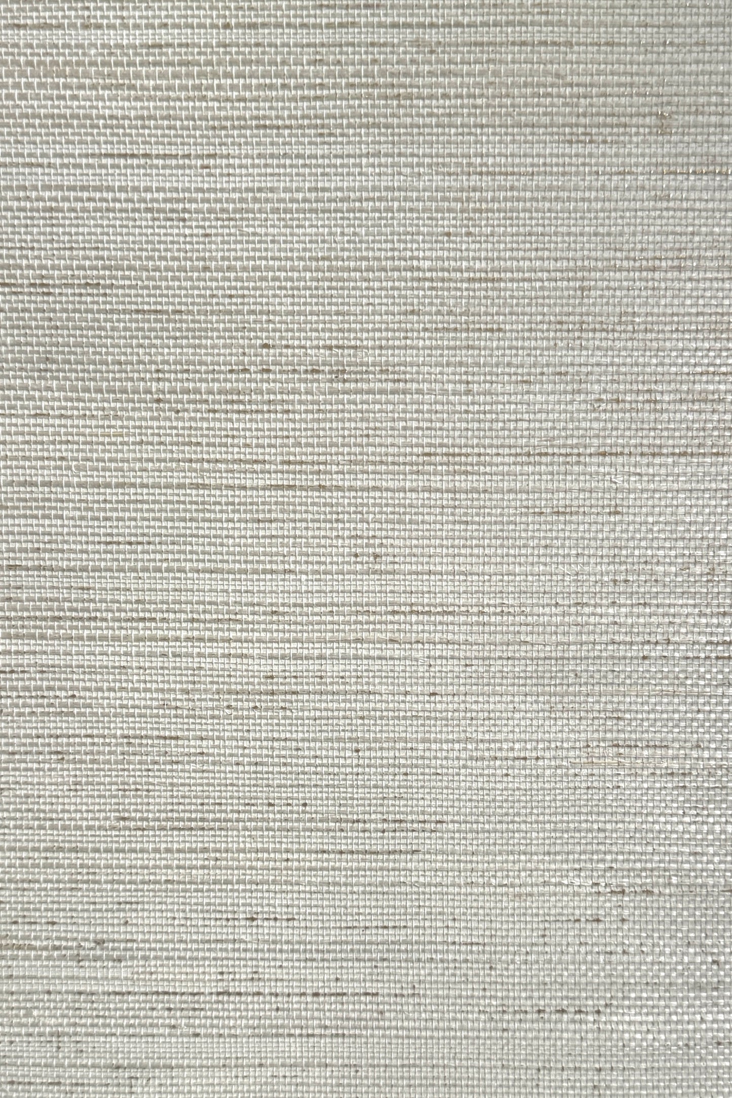 Ivory natural sisal grasscloth wallpaper with soft gold metallic accents