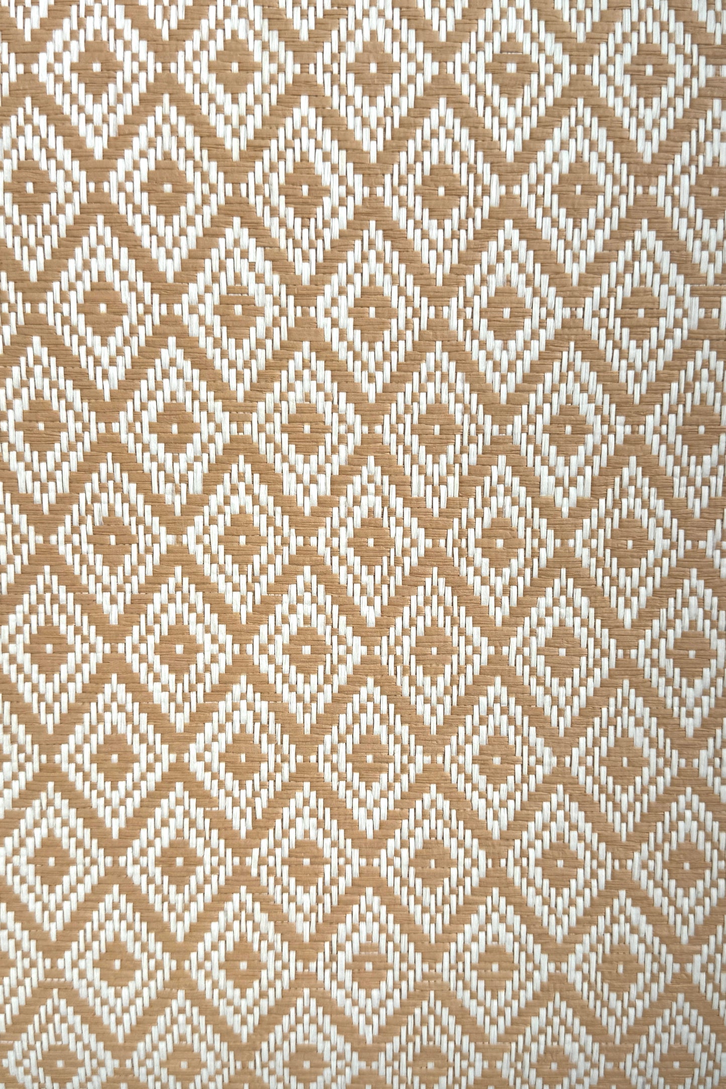 Natural woven paperweave wallpaper swatch in neutral textured sisal