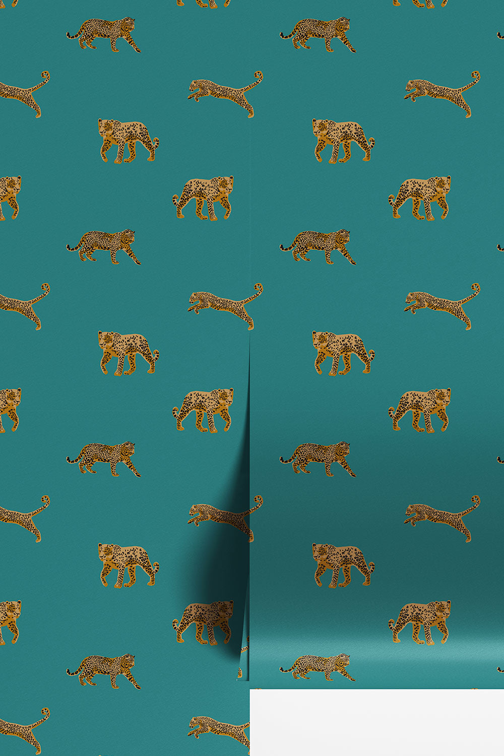 dark green leopard wallpaper
animal print wallpaper
bold leopard design
modern animal print wallpaper
dramatic statement wallpaper
powder room wallpaper
den wallpaper design
playful leopard wallpaper
bold color wallpaper
confident animal print décor