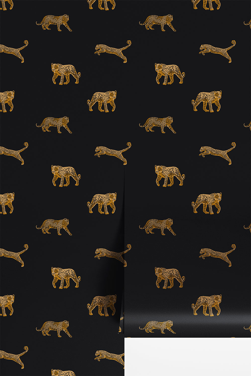 bold black leopard wallpaper
animal print wallpaper
bold leopard design
modern animal print wallpaper
dramatic statement wallpaper
powder room wallpaper
den wallpaper design
playful leopard wallpaper
bold color wallpaper
confident animal print décor