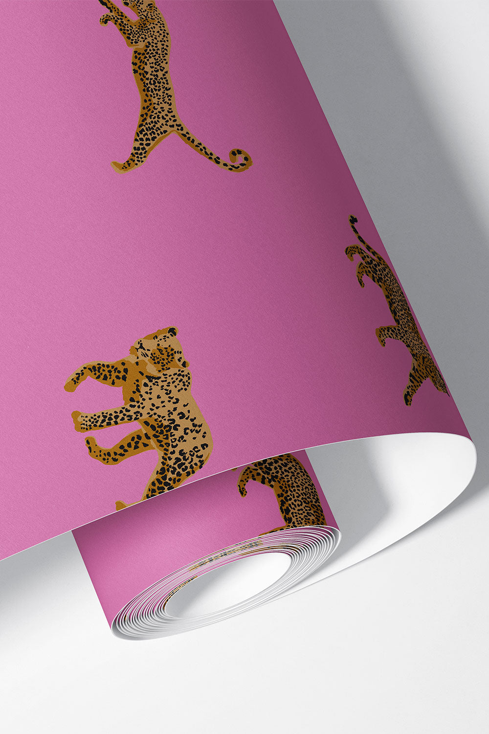 bright pink leopard wallpaper
animal print wallpaper
bold leopard design
modern animal print wallpaper
dramatic statement wallpaper
powder room wallpaper
den wallpaper design
playful leopard wallpaper
bold color wallpaper
confident animal print décor
washable and stain-resistant commercial grade wall-covering
