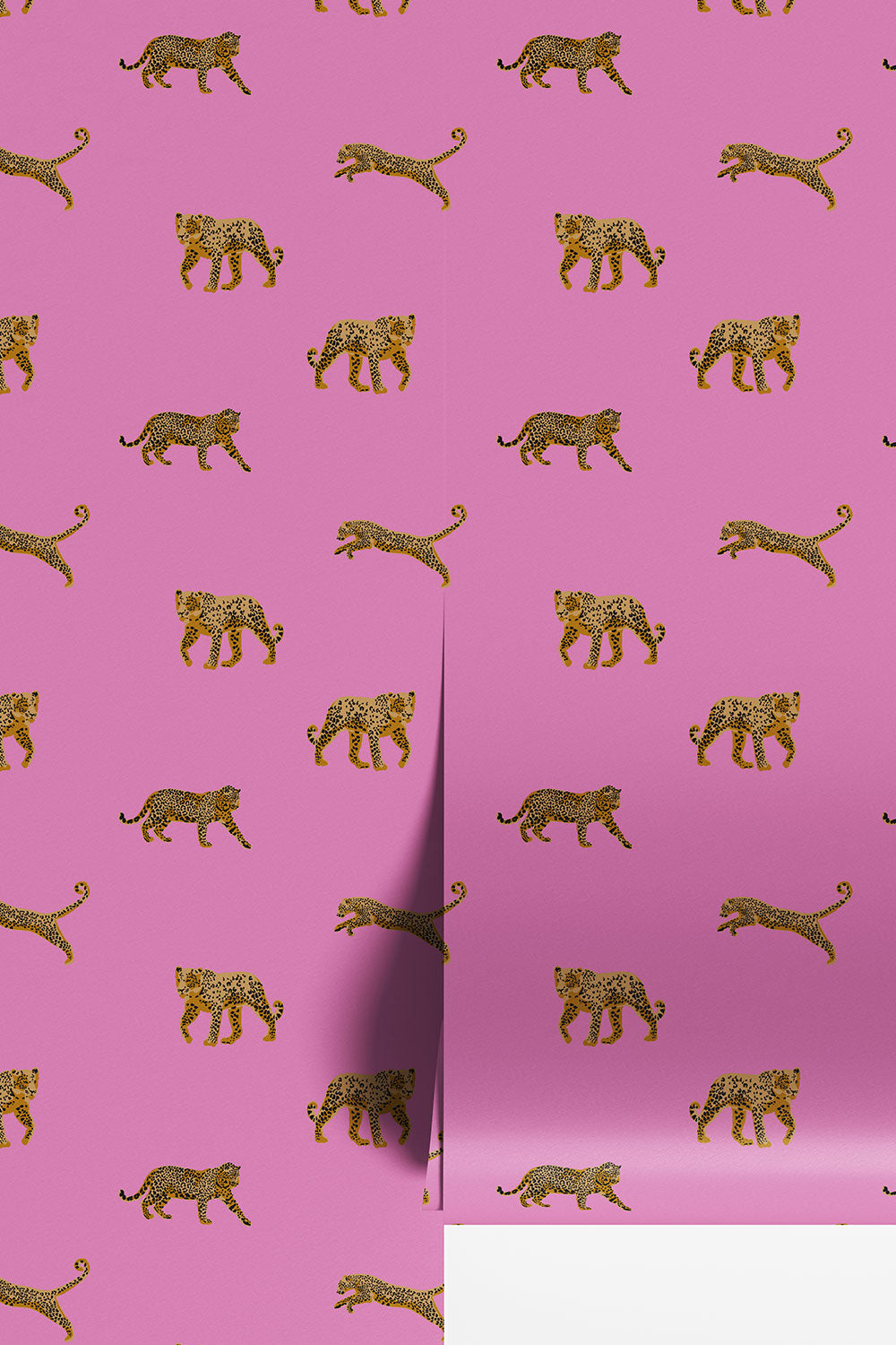 bright pink leopard wallpaper
animal print wallpaper
bold leopard design
modern animal print wallpaper
dramatic statement wallpaper
powder room wallpaper
den wallpaper design
playful leopard wallpaper
bold color wallpaper
confident animal print décor