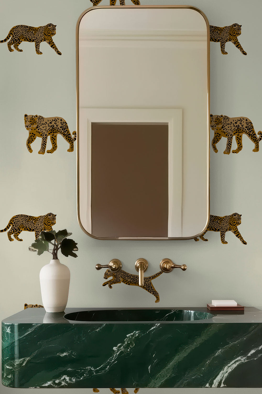 funky wild animal cheetah wall-covering on washable and moisture resistant performance textured wall-covering, great for wet bars, kitchens, bathrooms and commercial spaces