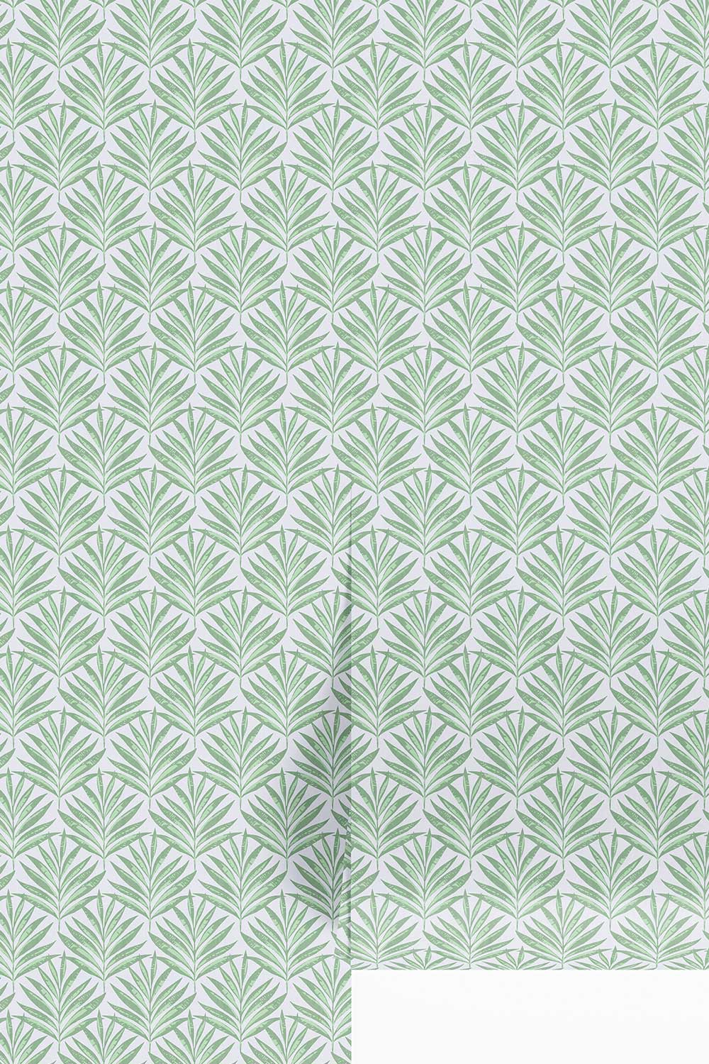 neutral green and blue palm canopy wallpaper
tropical palm leaf wallpaper
botanical stripe wallpaper
tropical jungle wallpaper
palm leaf grid wallpaper
coastal tropical wallpaper
oasis inspired wallpaper
jungle canopy design wallpaper
modern botanical wallpaper
tropical stripe wall décor
