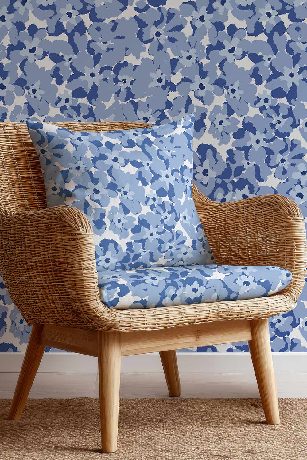 Vintage-inspired floral upholstery fabric with tightly clustered blooms and a soft, nostalgic garden feel.