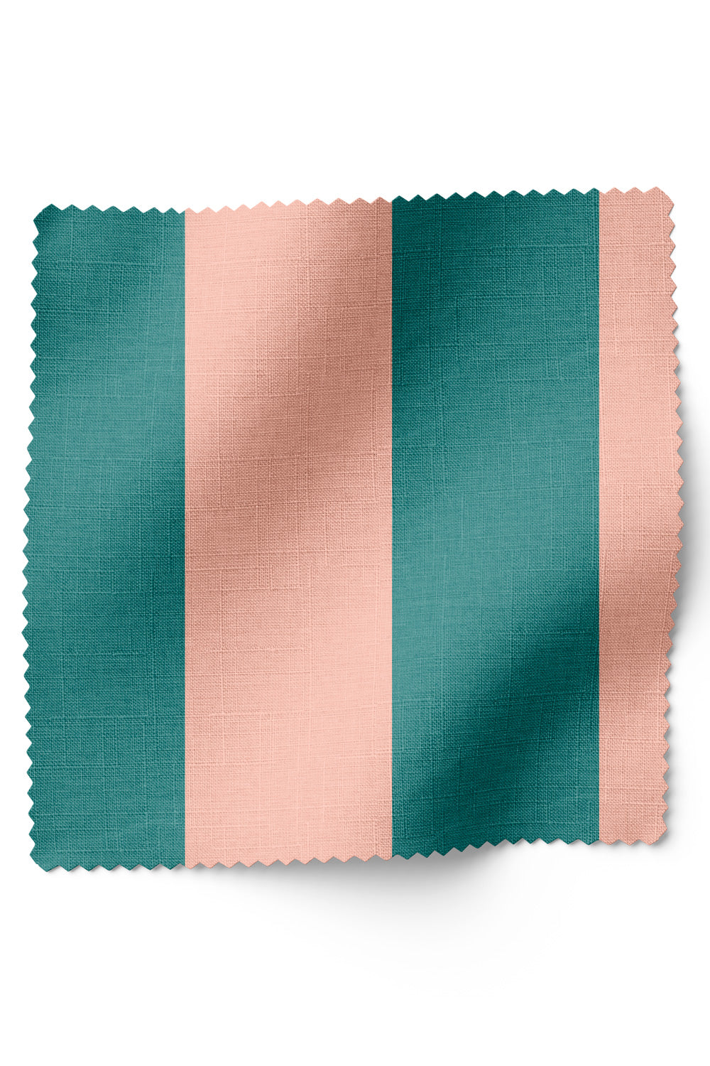 Narrow stripe upholstery fabric with a clean, classic layout and confident, design-forward character in bright pink and preppy green.