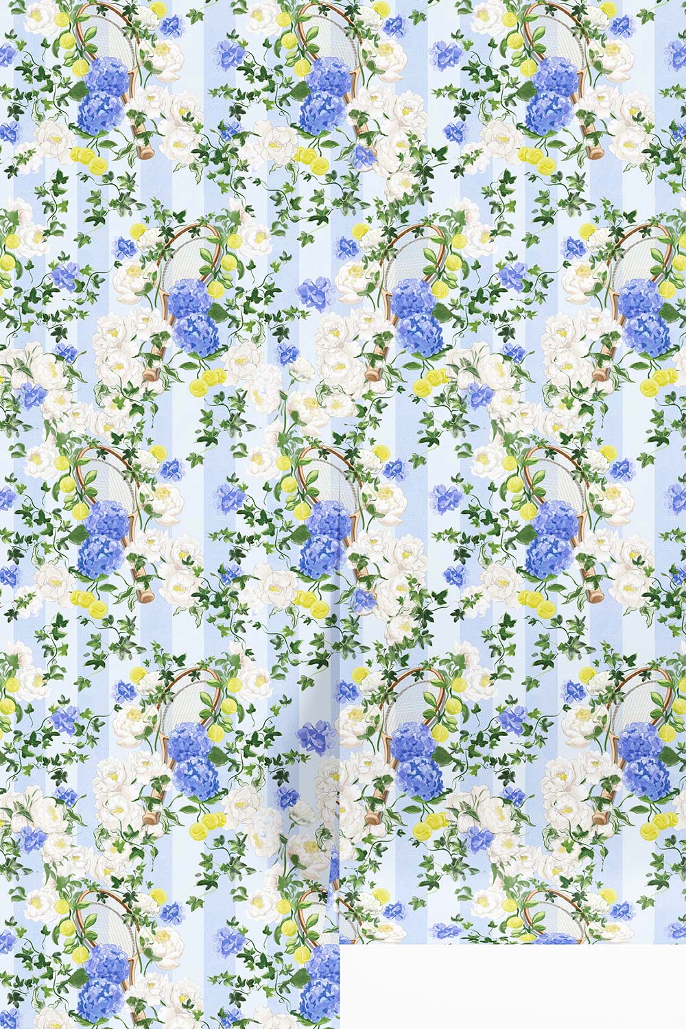 tennis garden party wallpaper
botanical stripe wallpaper
tennis club wallpaper
country club wallcovering
floral stripe wallpaper
luxury matte wallpaper
hand-painted botanical wallpaper
preppy tennis wallpaper
designer wallpaper for clubs
elegant floral wallcovering