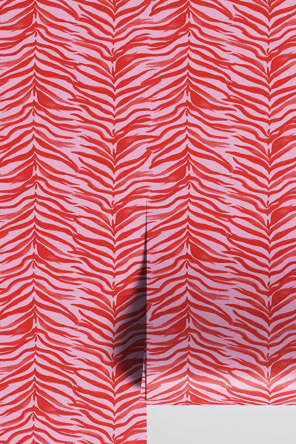 pink and red zebra stripe wallpaper
watercolor stripe wallpaper
botanical stripe wallpaper
leaf stripe wallpaper
animal print wallpaper
neutral stripe wallpaper
kids room wallpaper
powder room wallpaper
modern stripe wall-covering
hand painted stripe wall-covering