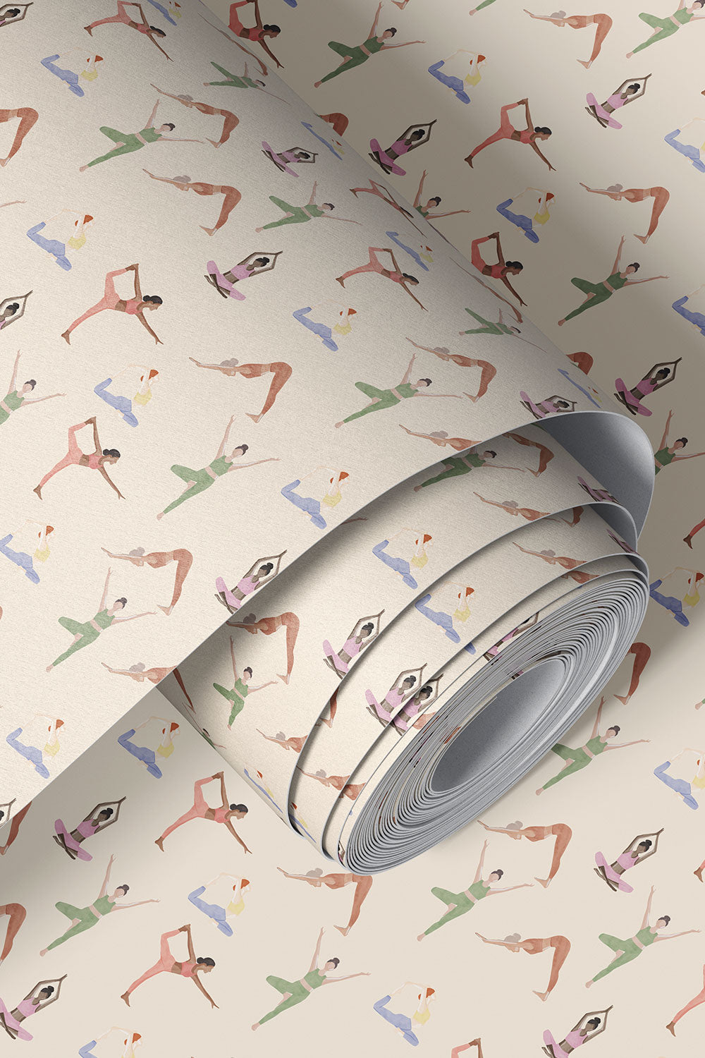 vinyl yoga wallpaper, commercial wellness wallpaper, gym wallpaper ideas, textured vinyl wallcovering, yoga studio interior decor, high traffic fitness wallpaper, spa locker room wallpaper, wellness center wallpaper